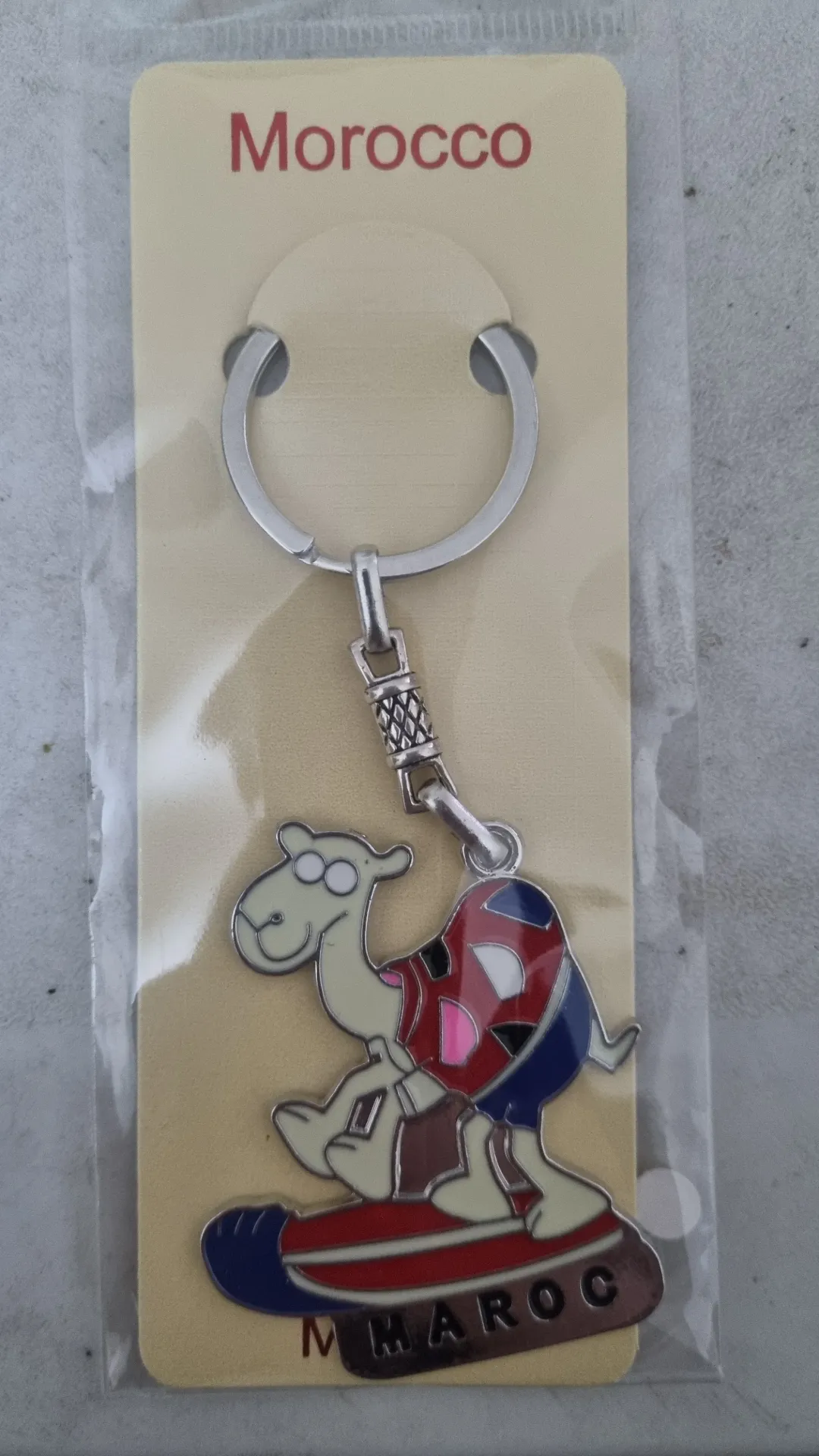 Porte-clés dromadaire surf