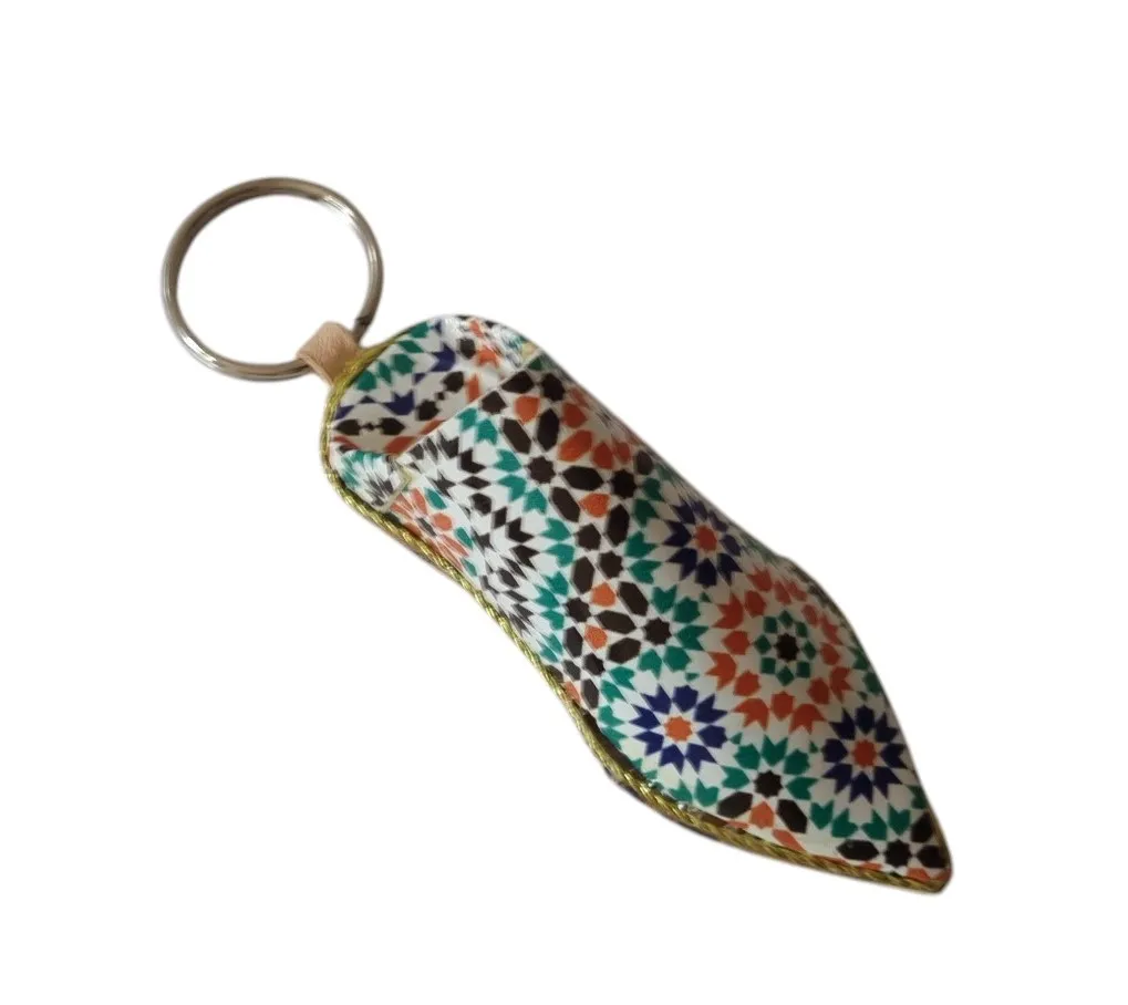 Babouche porte-clés zellige