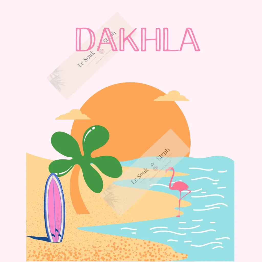 Affiche Dakhla rose